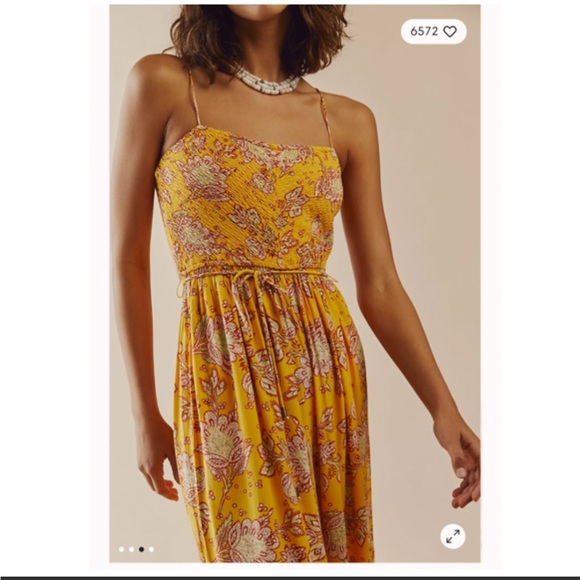 NWT Free People Little Of Your Love Jumpsuit in Marigold Combo - Picture 4 of 16
